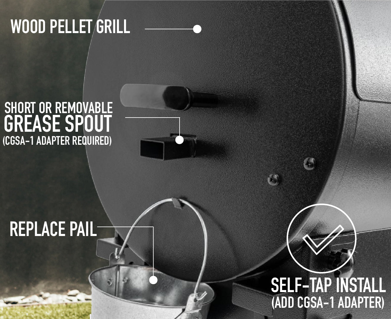 THE GREASE BOX GX- 1 (Side Grease Spout)