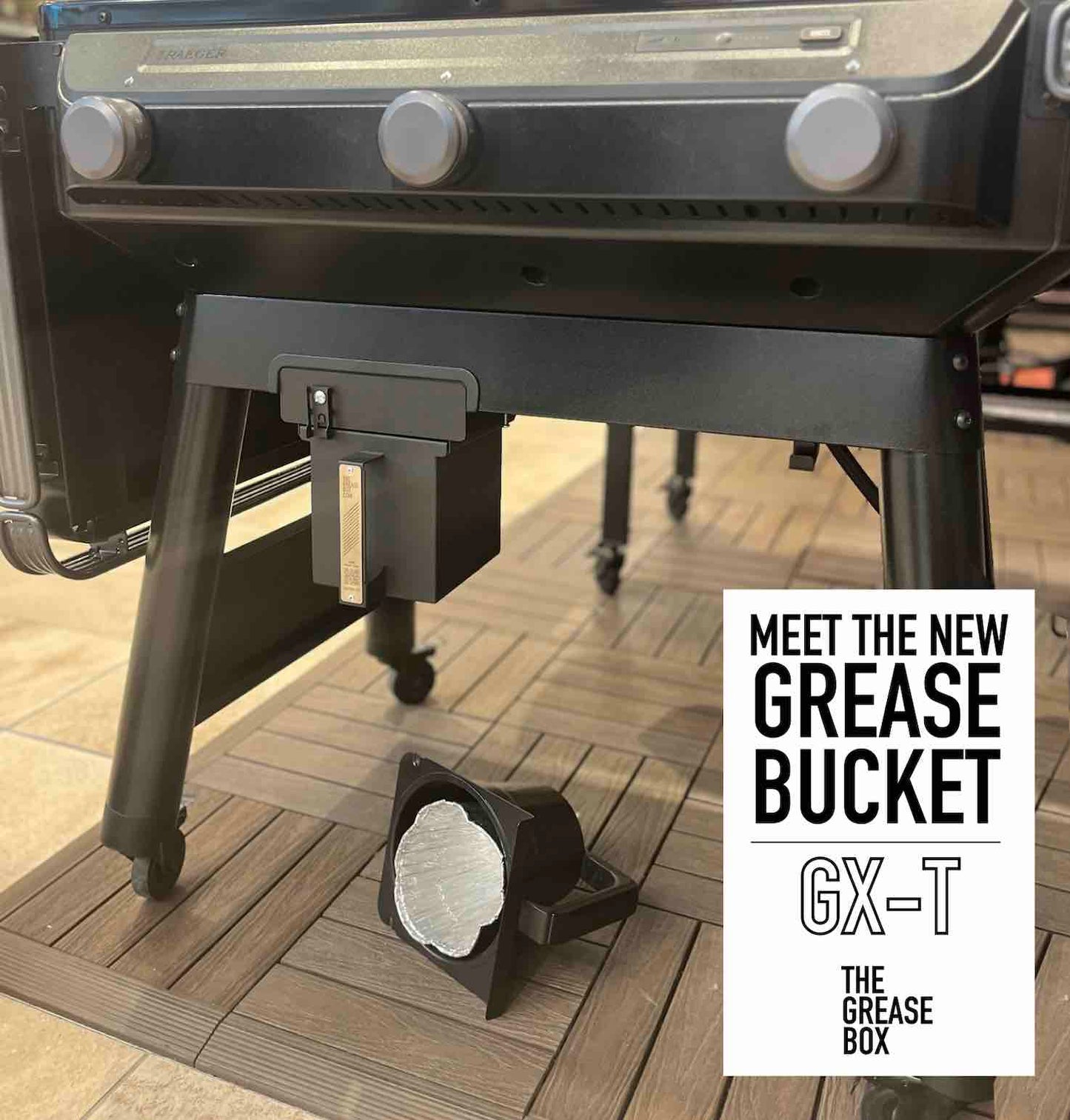 THE GREASE BOX GX-T: KEG replacement for Traeger WOODRIDGE & FLATROCK