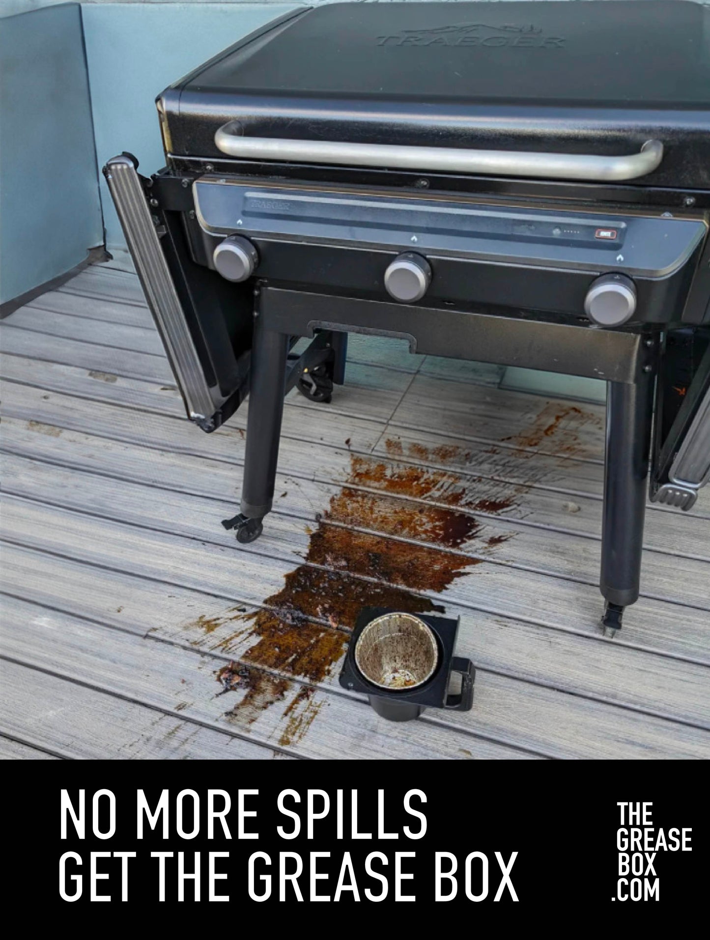 THE GREASE BOX GX-T: KEG replacement for Traeger WOODRIDGE & FLATROCK