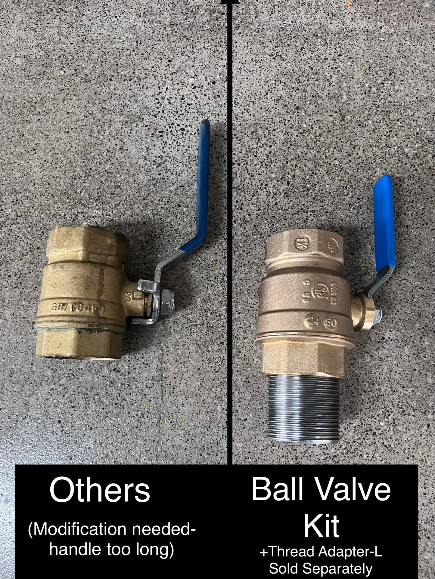 + THREAD ADAPTER -L (Compatible with select Lone Star Grillz & Pitts & Spitts; GX-U & Ball Valve Sold Separately)